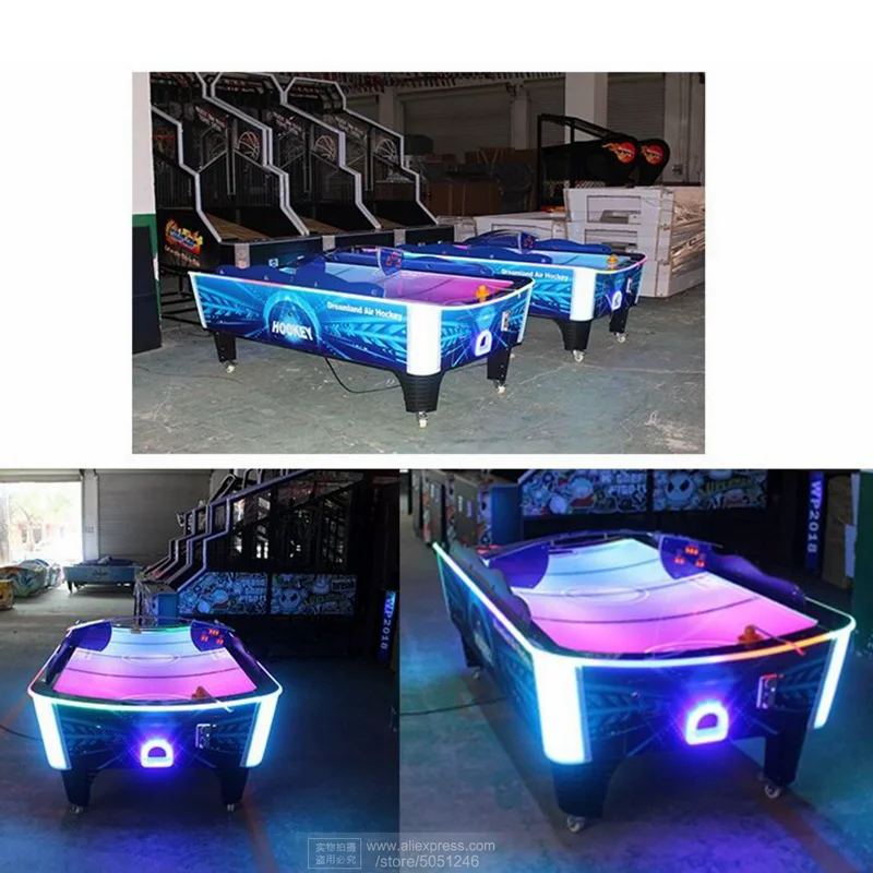 2 People Adults Air Hockey Table Indoor Sport Game Hall Room Amusement Center Park Equipment Token Coin Operated Arcade Machine