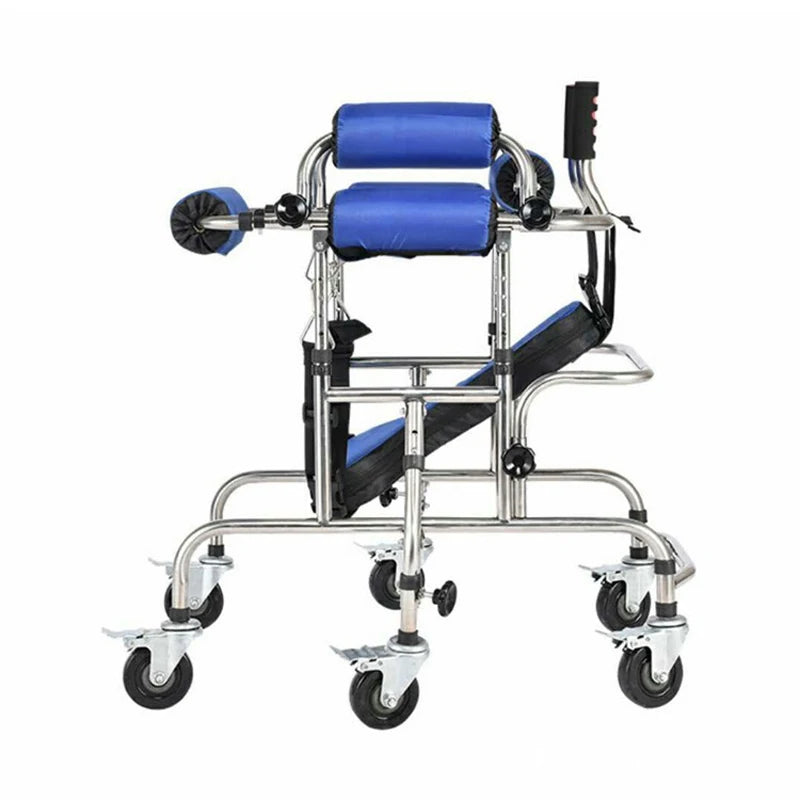 Walker Walking Chair Lower Limb Training Standing Frame with Wheeled Crutches