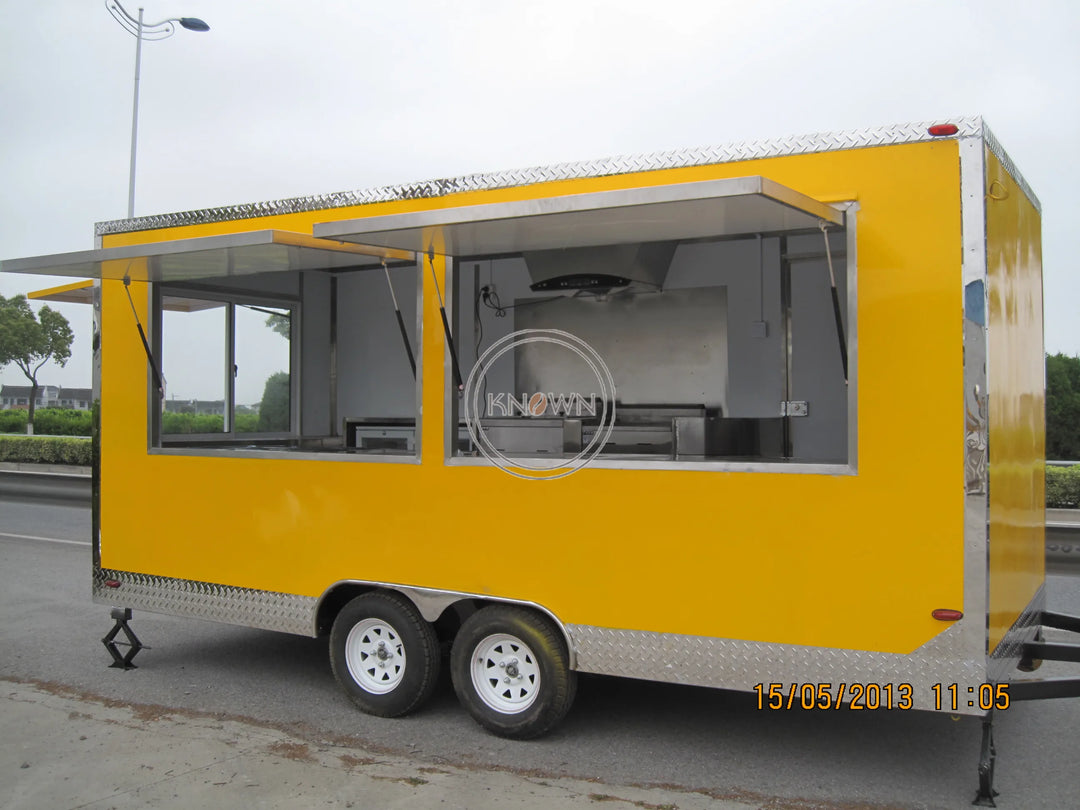 Street Snack Coffee Food Trailer Vending Equipment  Hot Dog Ice Cream Cart Mobile Food Trucks for Sale