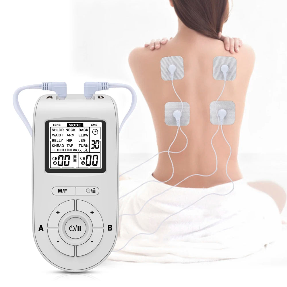 24 Modes Electric Tens Relax Muscle Stimulator EMS Acupuncture Body Massage Digital Therapy Slimming Machine Electrostimulator