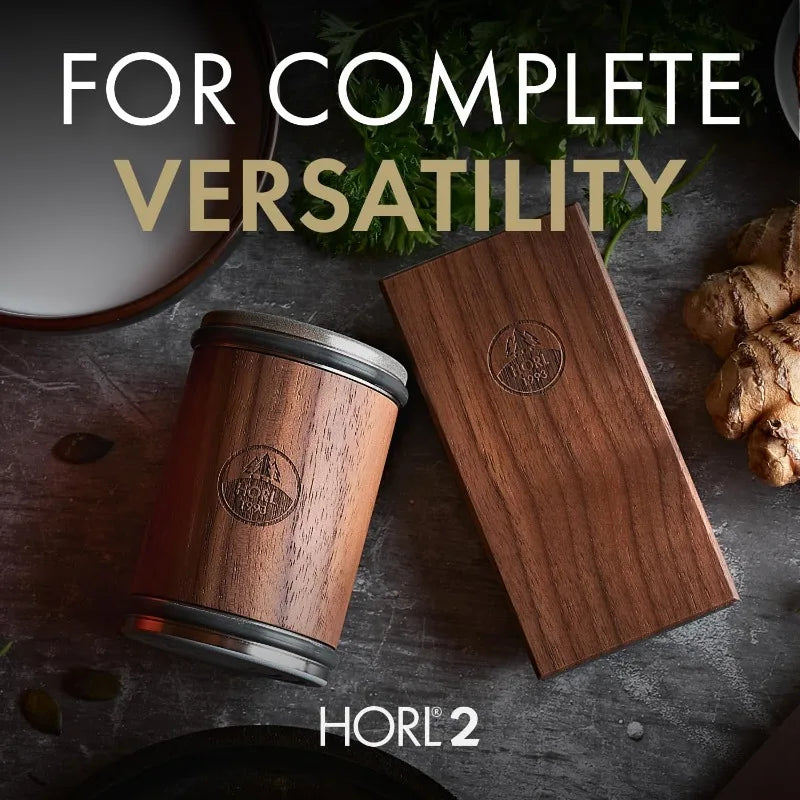 HORL 2 Walnut Rolling Knife Sharpener Engineered in Germany for Straight Edge with Industry Diamond