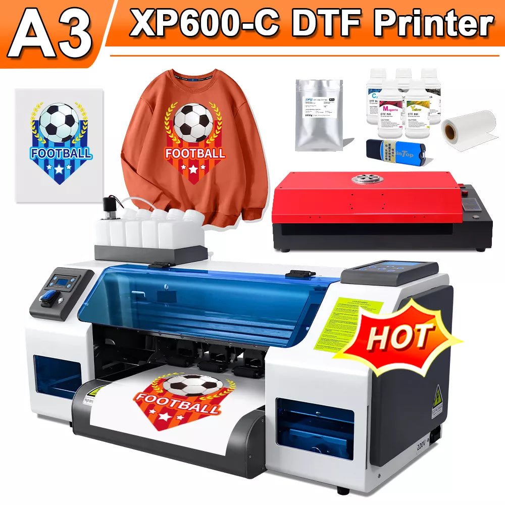 DTF A3 Printer DTF Transfer Printer Directly to Film For Epson XP600 T-shirt Hoodie Jeans Print A3 30CM T-shirt Printing Machine