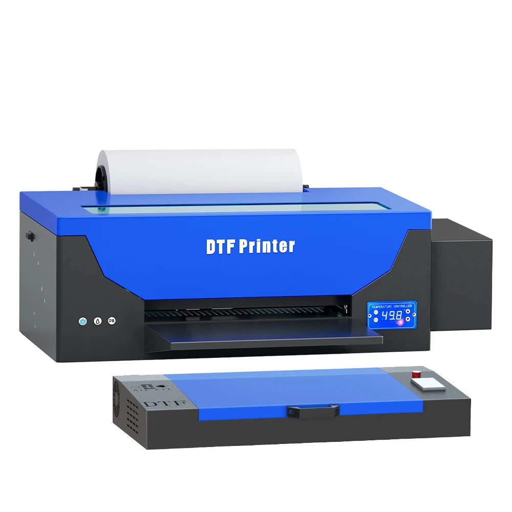 A3 DTF Printer with DTF Oven A3 R1390 DTF Printer Bundle for T Shirt All Fabric Direct Transfer Film DTF Tshirt Printing Machine