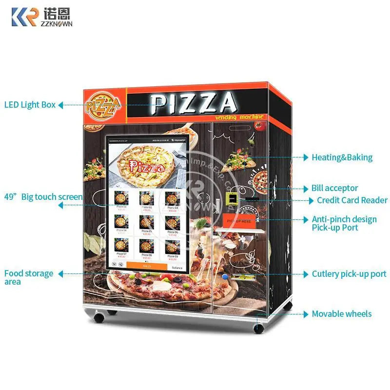 Hot Food Pizza Vending Machine Fully Automatic Pizza Vending Machine Fast Food Hot Food