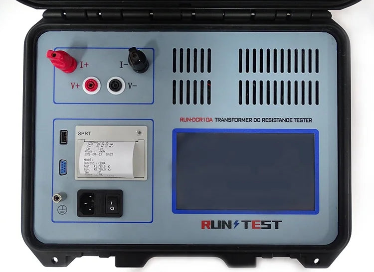 Portable Distribution other test instrument Transformer Winding Resistance Tester  Analyser 10A 20A DC Resistance Tester