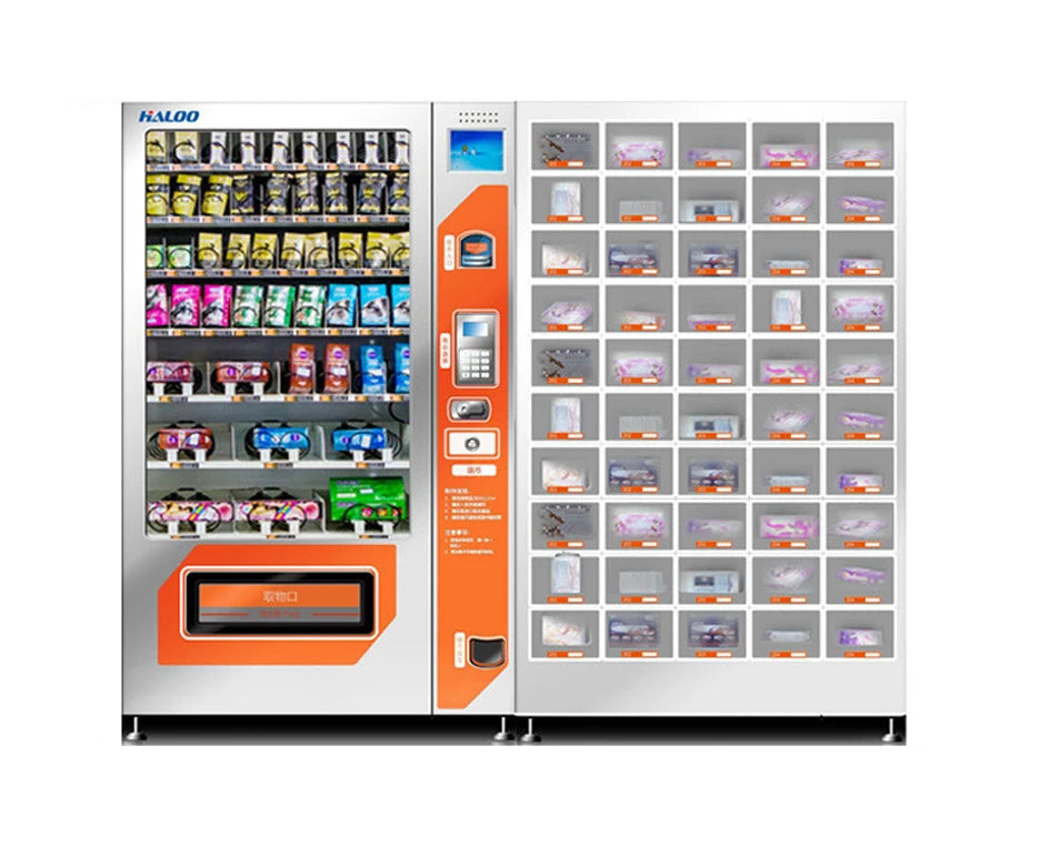 Floor Standing Adult Products Vending Machine Double Cabinets Bill Coin Card Payment