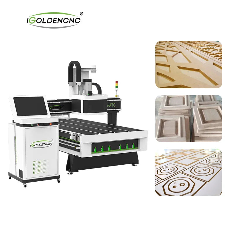 professional 4*8ft 1300*2500mm 1325 2030 2040 9kw atc cnc router 3 axis 3d wood carving furniture making machine woodworking