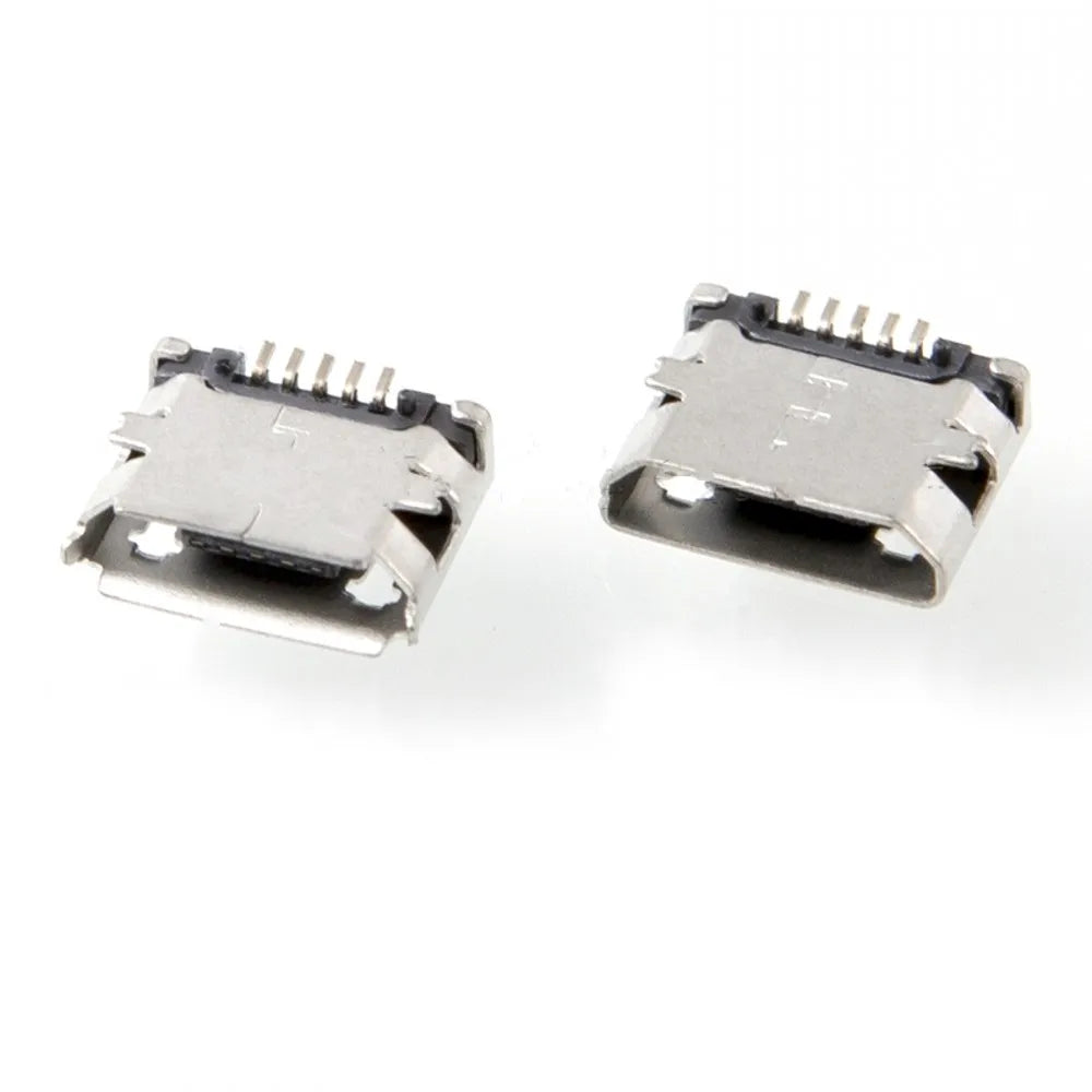 100pcs Micro USB Connector SMD female socket 5pin Short needle for Mobile phone Tail Data plug Charging port