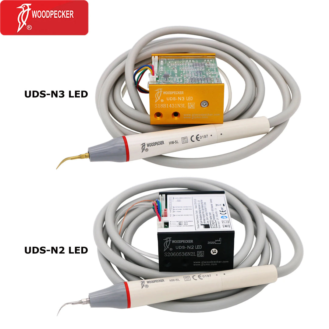 Woodpecker Dental Scaler Ultrasonic Build In N2/N3 LED Scaler Piezo Scaling Tips For Dental Unit Teeth Cleaning Whitening