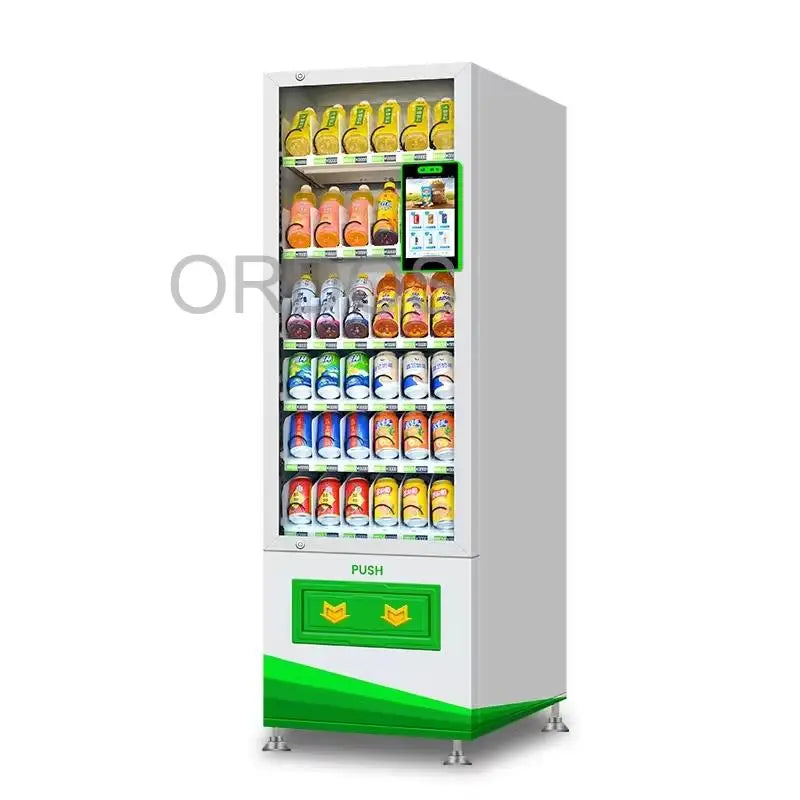 Snack And Drink Vending Machine Smart Video Advertising Screen Vendor Machine With QR Code Payment Export America