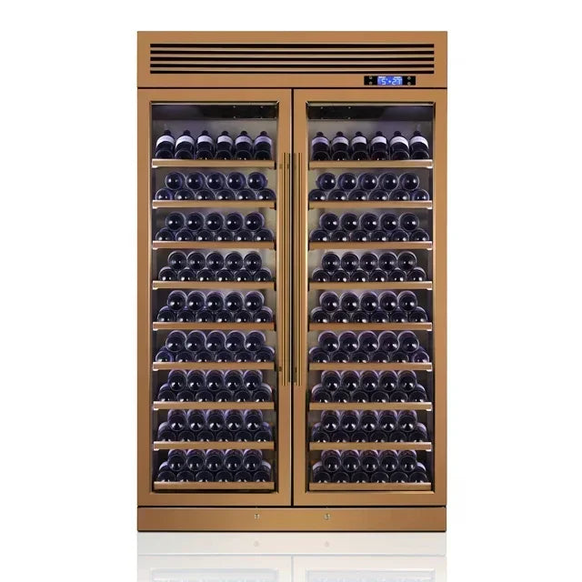 Wine cooler cabinet 200 bottles full 304 stainless steel wine fridge commercial