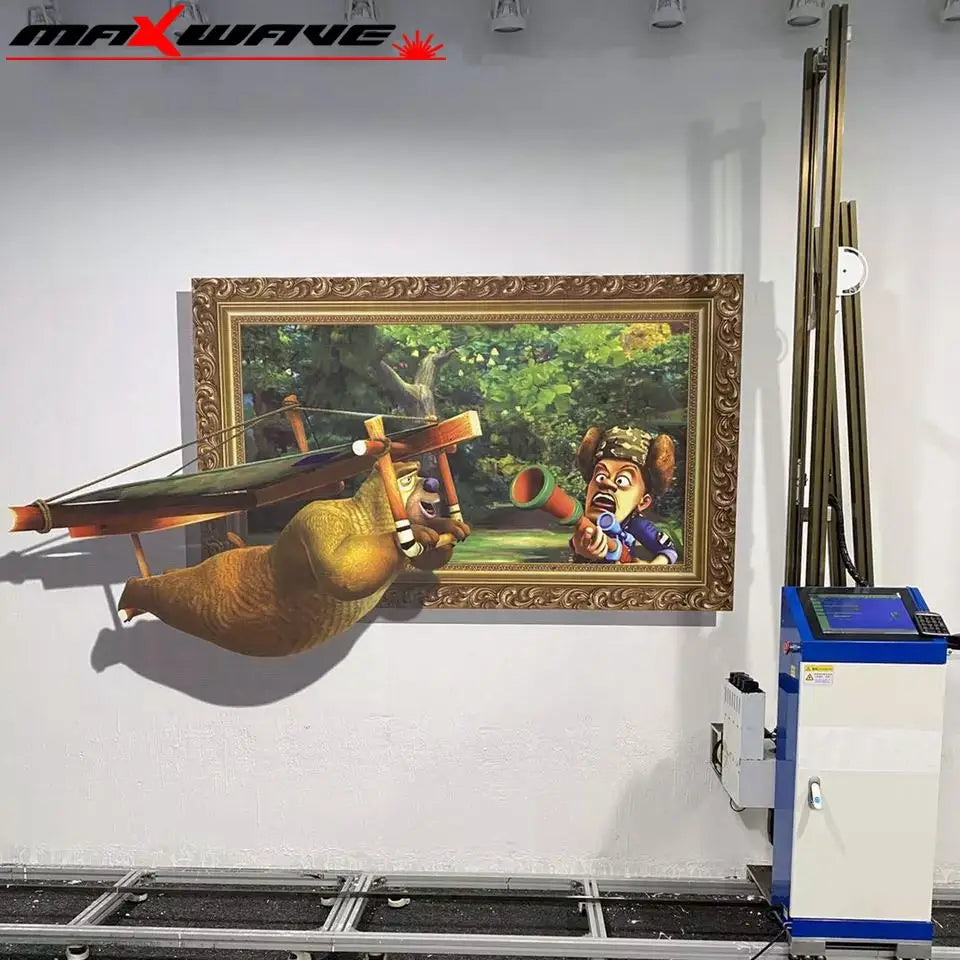 3d effect vertical wall printer wall printer 3D High Speed Painting Printing Machine for Wall Art Decoration wall printer price