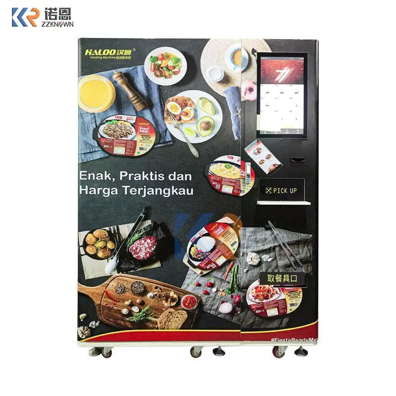 Under -18 Degree Celsius Frozen Food Vending Machine With Microwave Heating