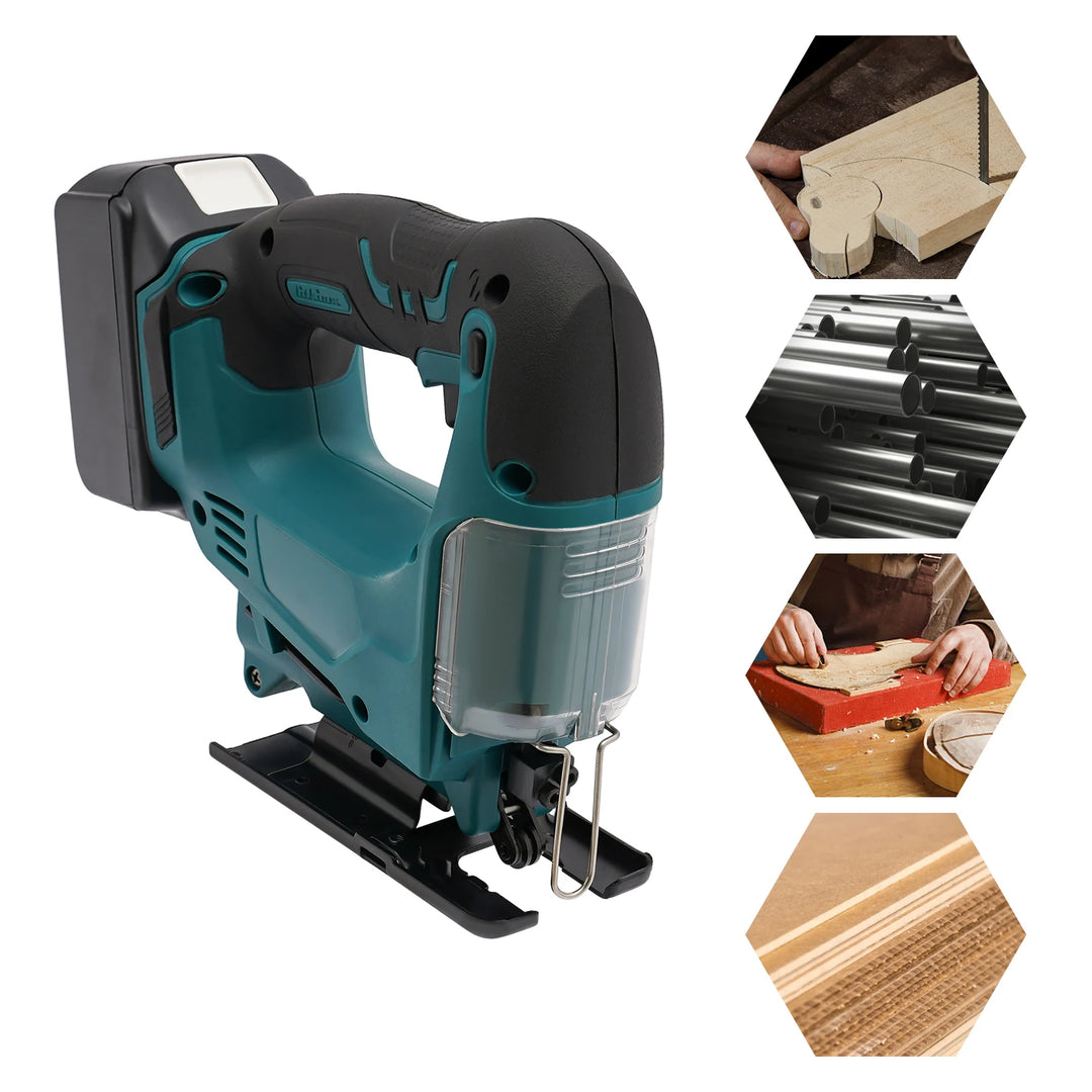 18V Cordless Woodworking Cutting Electric Power Cutter Adjustable Speed for Wood, Metal and Plastic Cutting