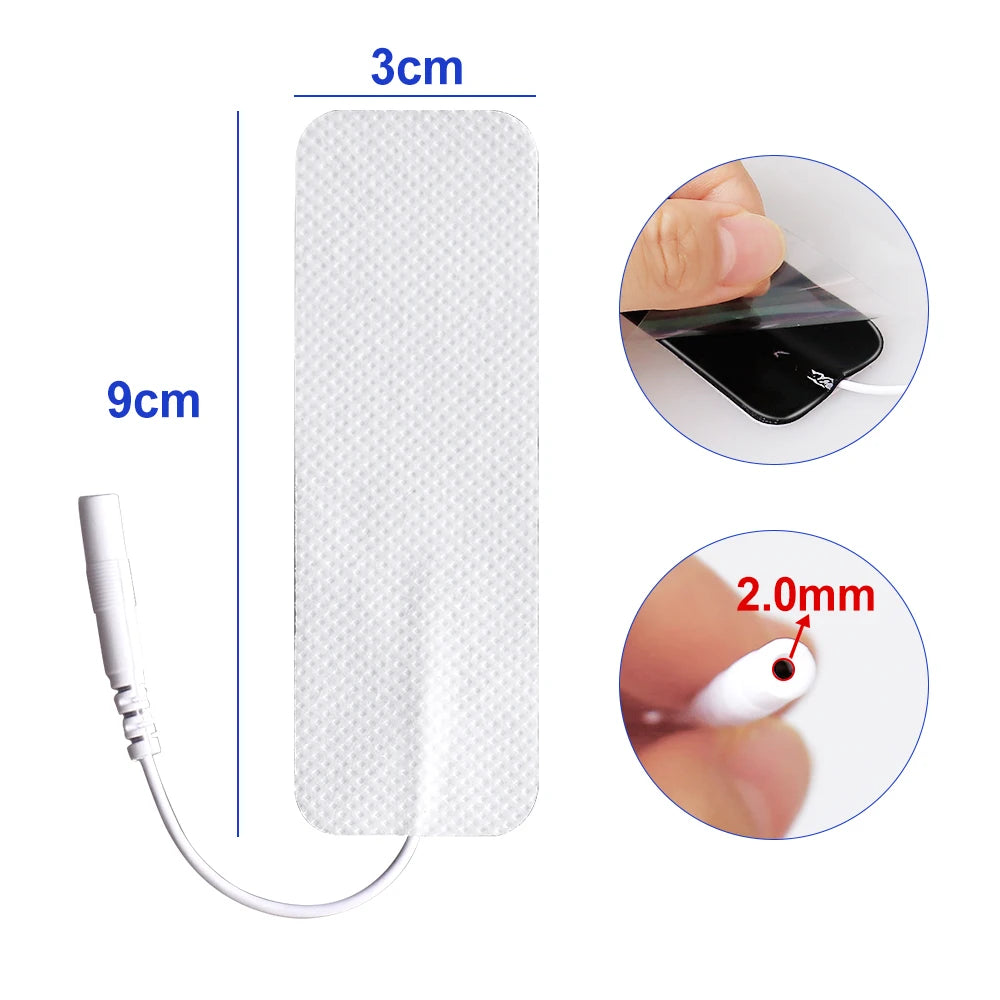 100/50Pcs TENS Electrode Pads Self Adhesive Gel Patch For EMS Stickers Electrodes Physiotherapy Massager Nerve Muscle Stimulator