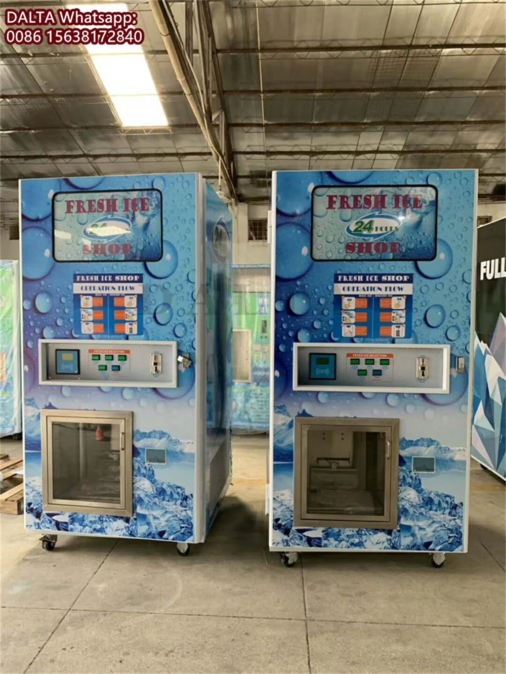 160KG/24H Automatic Pure Ice Cube Bagging Vending Machine Commercial Bagged Ice Dispenser With Auto Seal Function