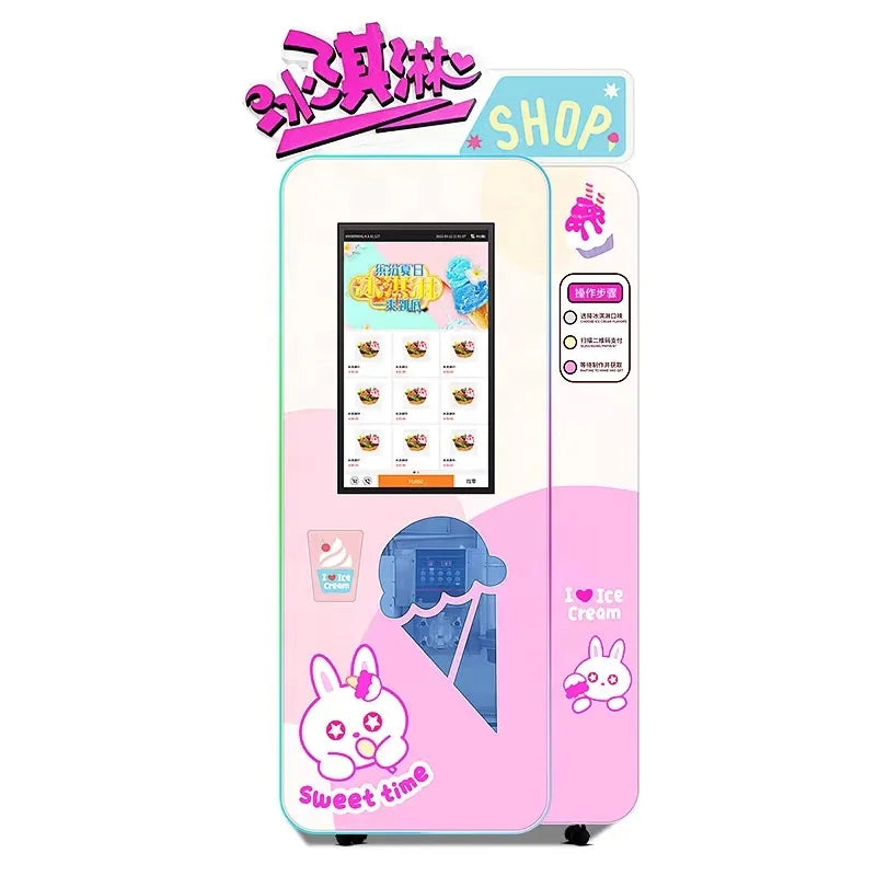 Durag Vending Machine Touch Screen Soft Ice Cream Liquid Locker Vending Machine