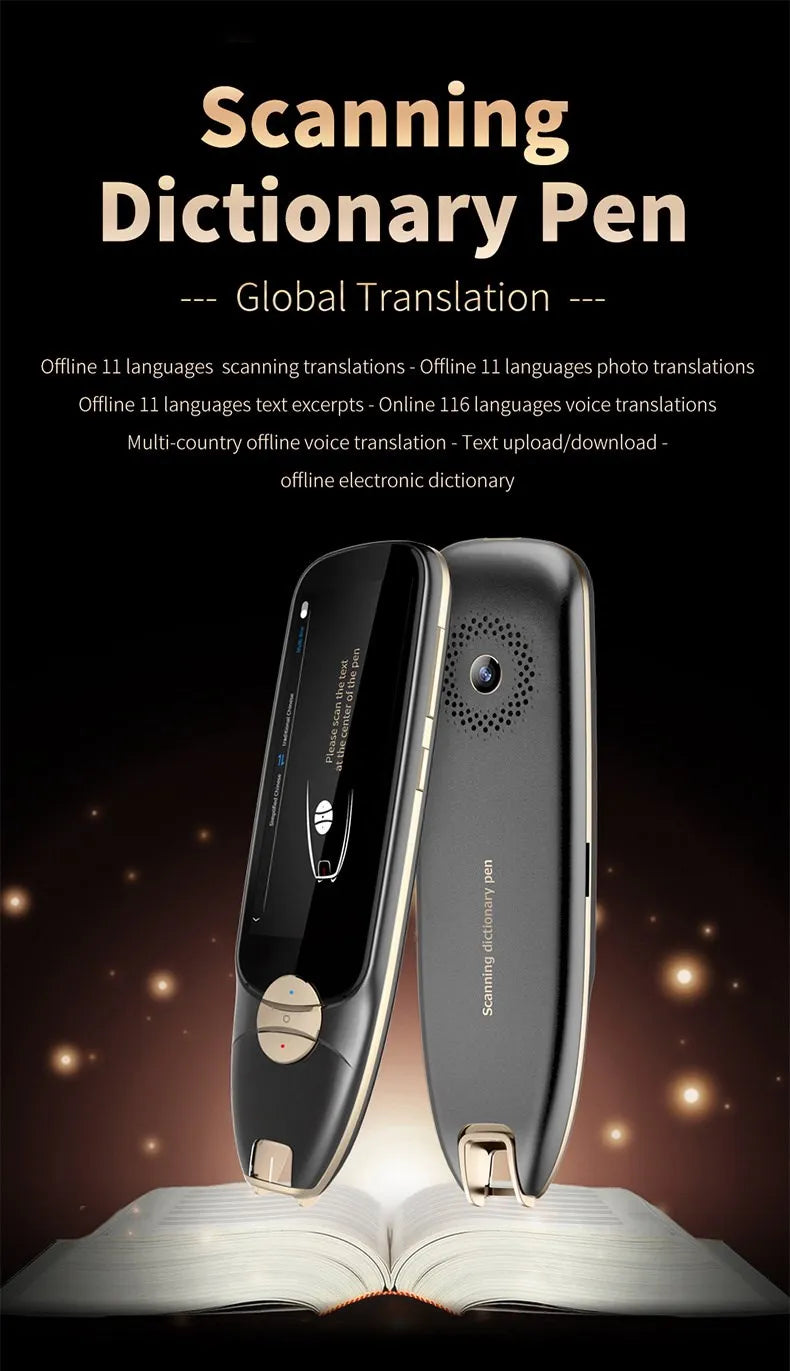 2023 New S35 3.5-inch Large-screen Offline Photo Wifi Intelligent Dictionary Global Voice Translator Text Scanning Learning Pen