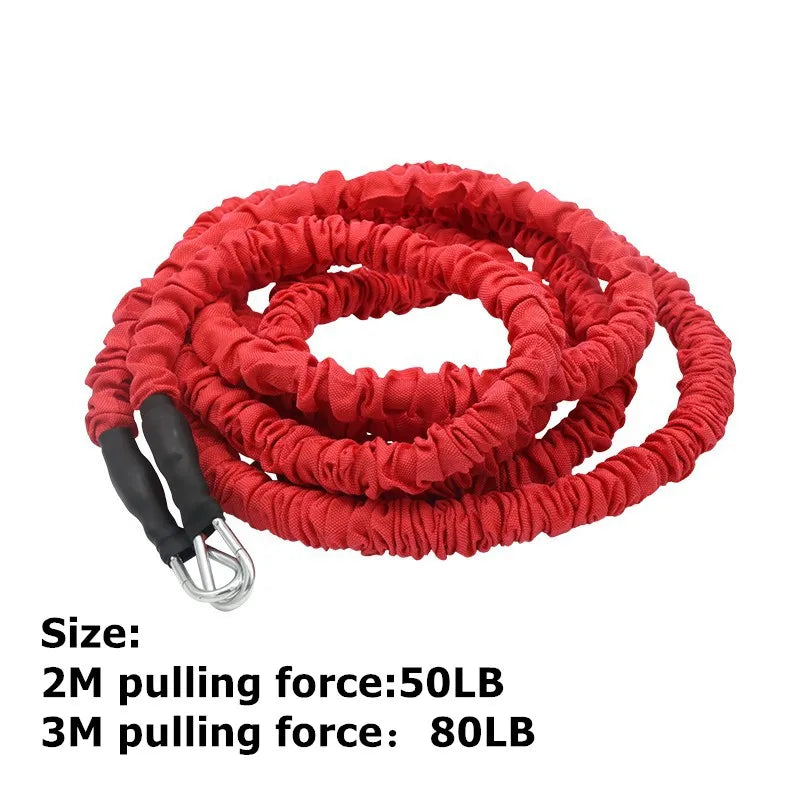 2/3M 50/80LB Resistance Training Rope Explosive Force Bounce Physical Training Pull Rope Improving Speed, Stamina and Strength