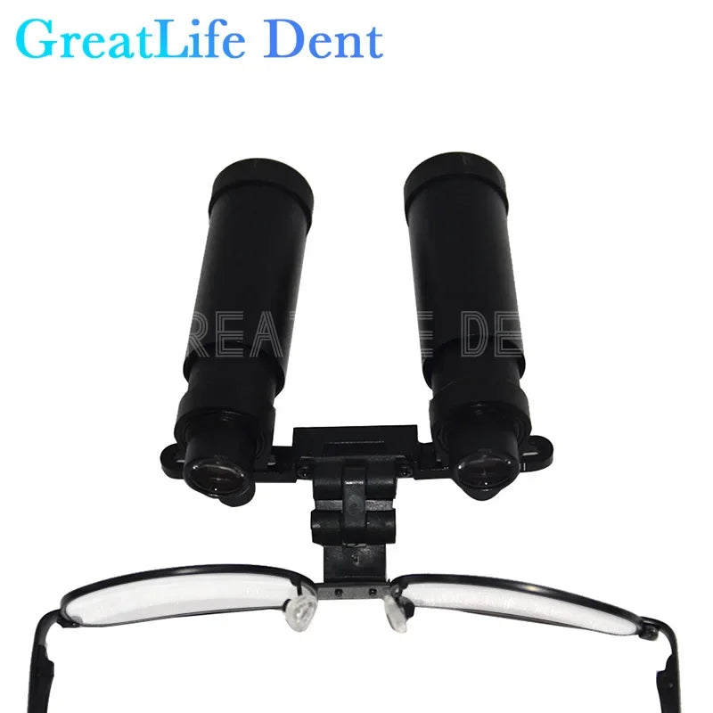 GreatLife Dent 8X Surgical Loupes For Dentist Dental Lab Working Distance 280-600MM Medical Magnifying Glasses Adjustable Loupes