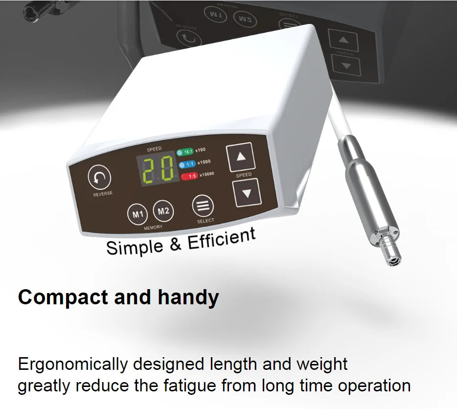 COXO C-Puma Dental Electric Motor Professional LED Brushless Micromotor 3.5N.cm 120w Portable Dentist Equipment Dentistry Tool