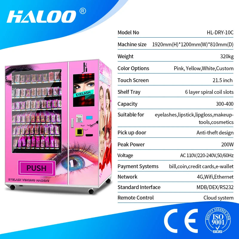 LED Light Attractive Eyelash Extensions Makeup Tool Kits Vending Machine