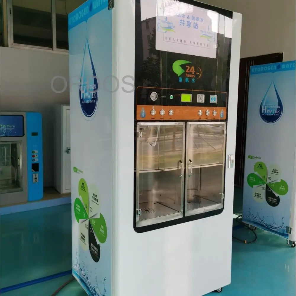 Double Door Hydrogen-rich Water Vending Machine purified bottled water vending machine for drinking water