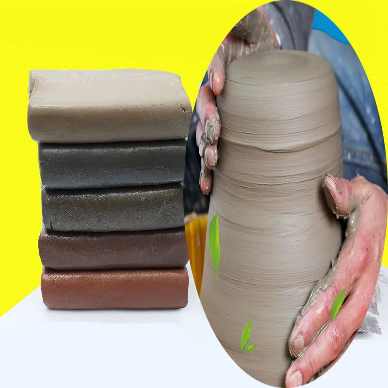 250g / Package of Soft Clay Sculpture Jingdezhen Mud No Bake Pottery Teaching Clay Clay Children's Handmade DIY Puzzle Clay