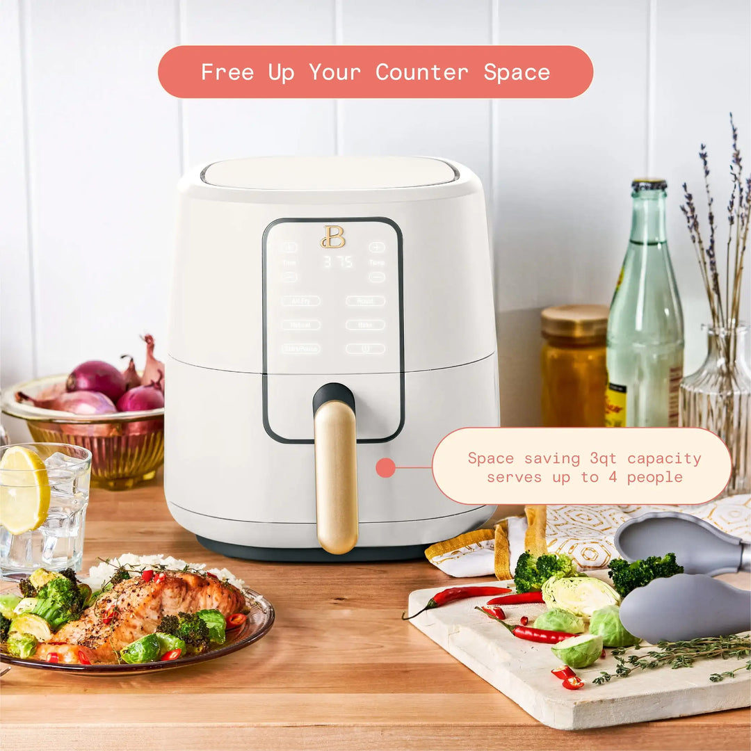 3 Qt Air Fryer with TurboCrisp Technology, Limited Edition by Drew Barrymore