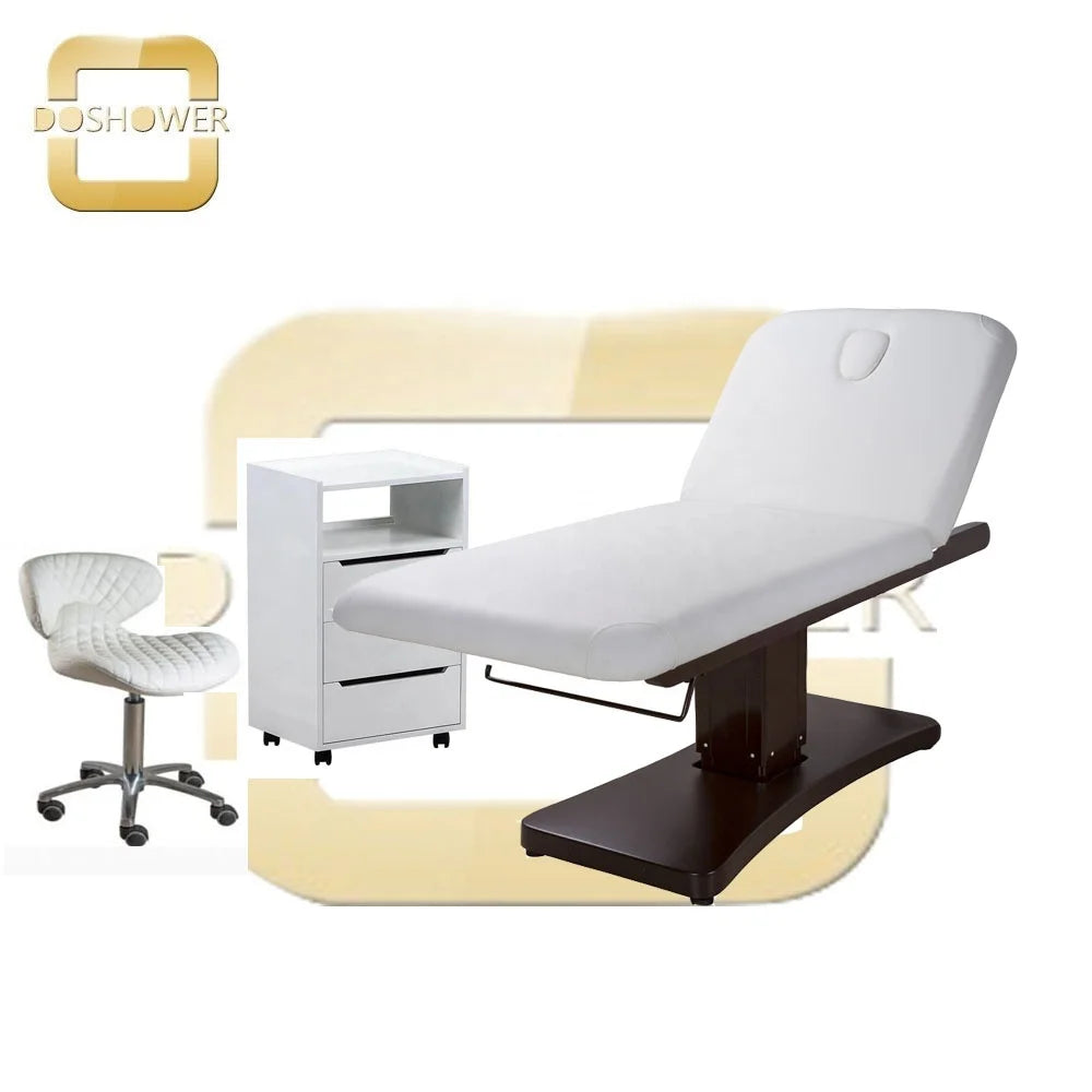 Multi-purpose beauty salons bed with 3 motor controls ergonomic design for doctors dentists and chiropractors