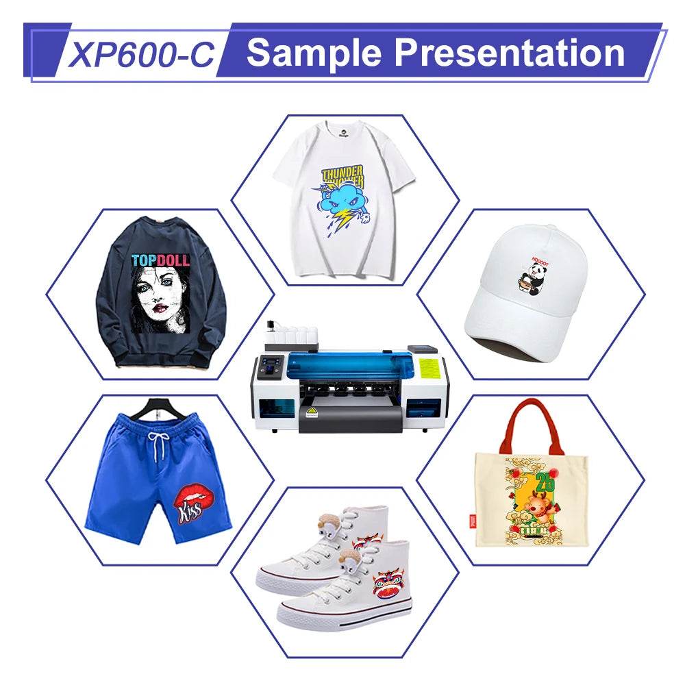 DTF A3 Printer DTF Transfer Printer Directly to Film For Epson XP600 T-shirt Hoodie Jeans Print A3 30CM T-shirt Printing Machine