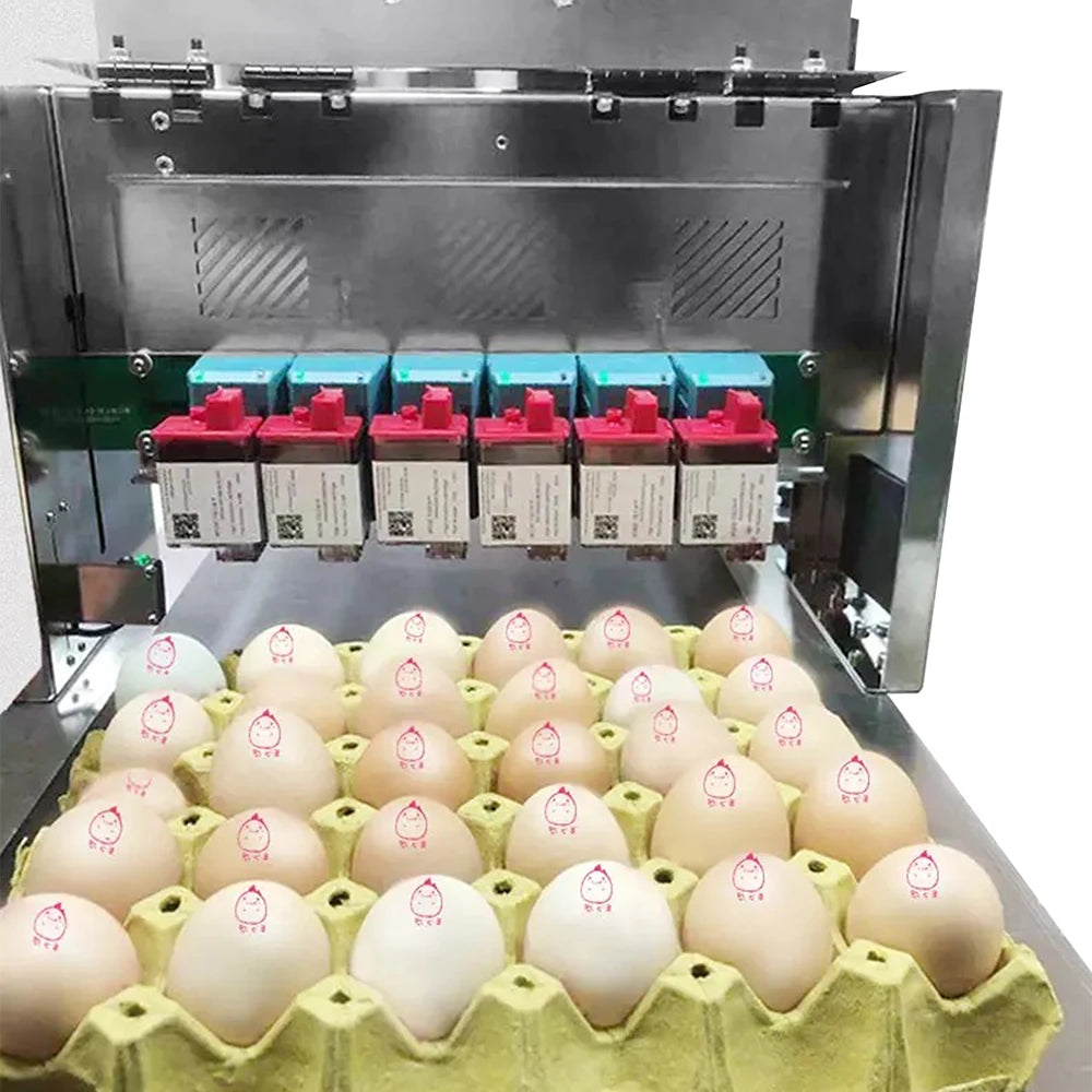 Faith 6 lines egg Inkjet Printer Printing Device For QR Barcode Variable Date Expiry Date Number Logo on Egg