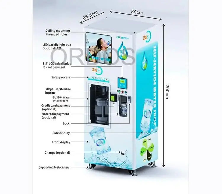 Hight quality Standard Modle Ro water vending machine reverse osmosis