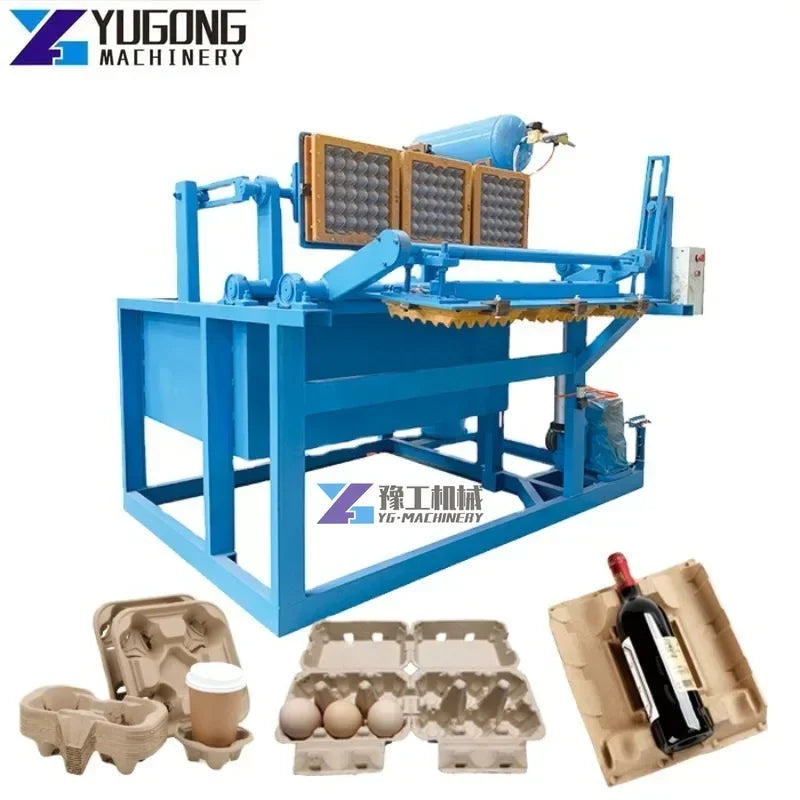 Factory Manual Mini Dryer Paper Manufacturing Made in China Automatic Small Waste Pulp Egg Trays Making Machine Price