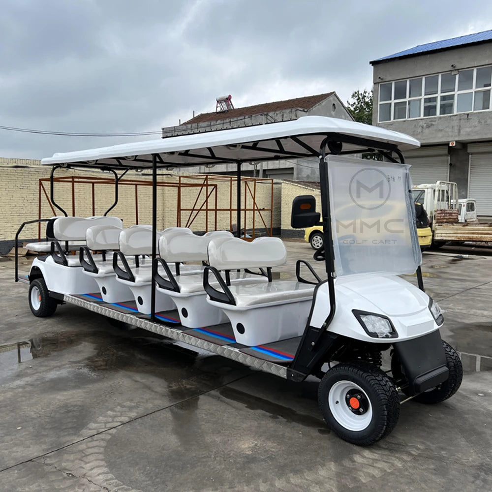 Adult 8 12 Seater 72v Lithium Battery Buggy Electric Beach Car Electric Llifted Golf Cart