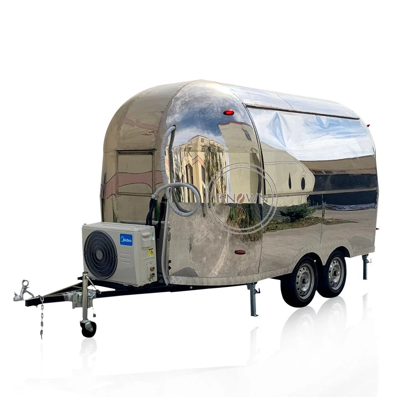 Mobile Fast Food Cart Concession Airstream Catering Ice Cream Food Van Trailer Kitchen Kiosk Customizabled