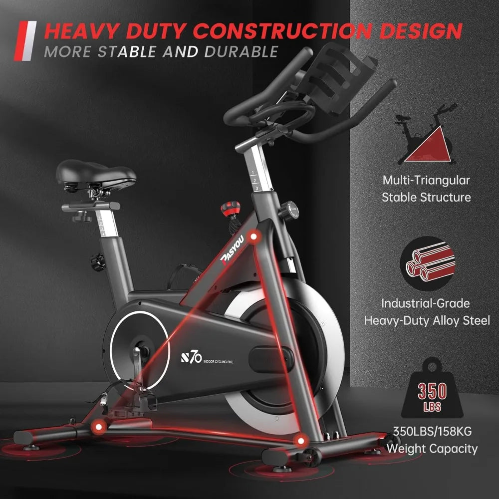 Exercise Bike Stationary Bike Indoor Cycling Ultra-Silent Stationary Bikes for Home Magnetic Exercise ， Fitness Equipment