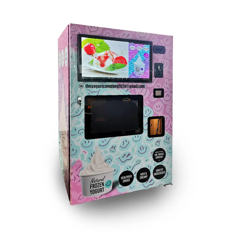 Multi Flavor Soft Ice Cream Machine Commercial Vending Machine