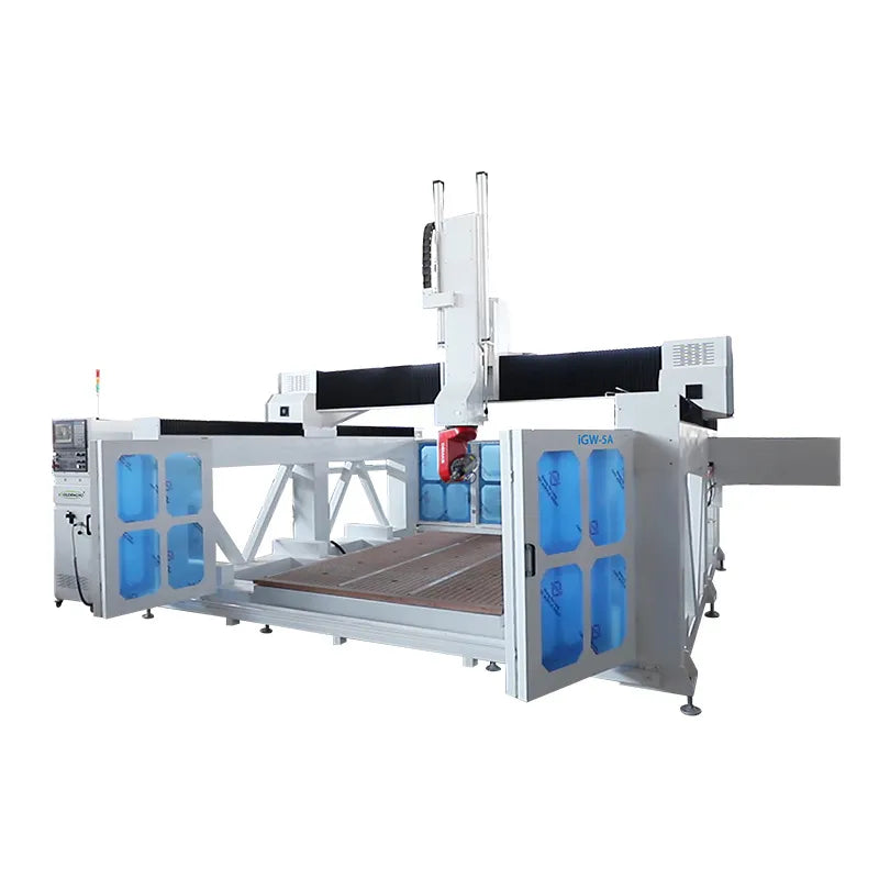 5 axis moving gantry cnc router wood statue PVC mold making cnc foam carving and milling machine