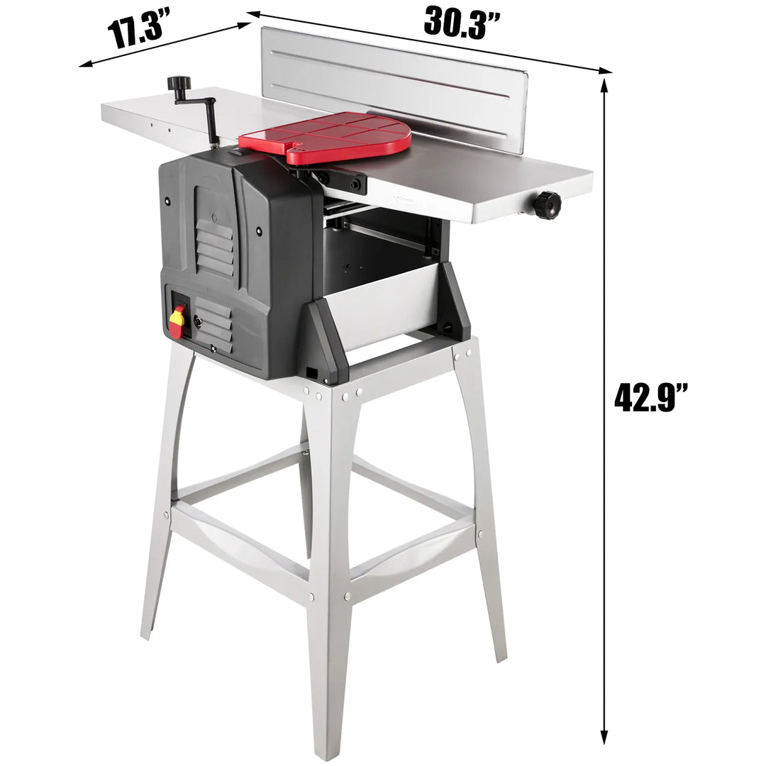 VEVOR 8 Inch Tabletop Jointers Woodworking Benchtop 1500W Jointer Planer with Heavy Duty Stand For Wood Cutting Thickness Planer