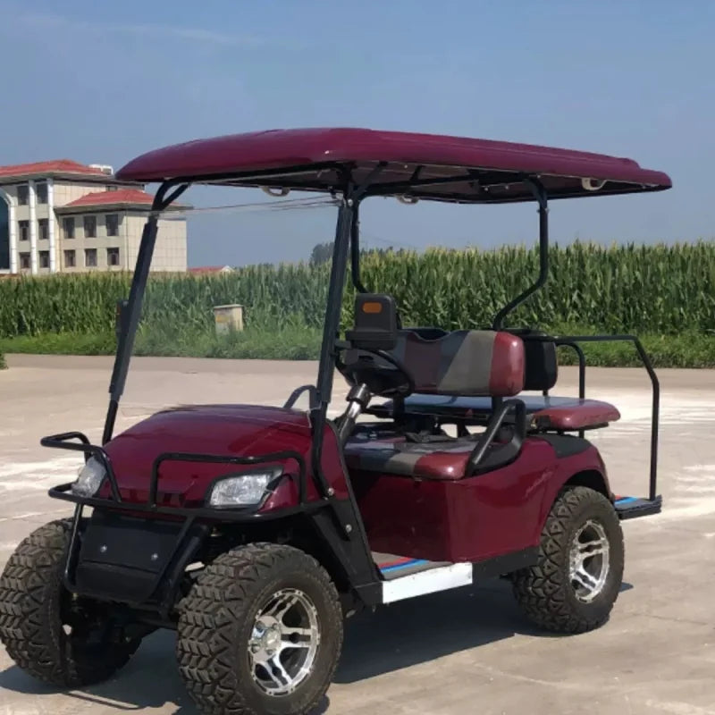 Latest Design Resort Hotel Park Golf 2/4/6/8/10/12-Seater Sightseeing Bus Hunting Off-Road Vehicle 48/60/72V Electric Golf Cart