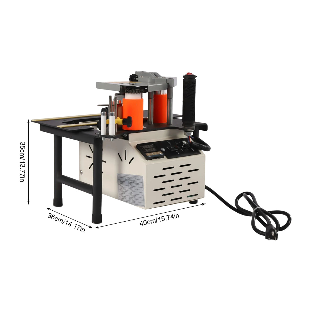 Woodworking Portable Edge Banding Machine Wood PVC Manual Edge Bander Double Side Gluing 110V