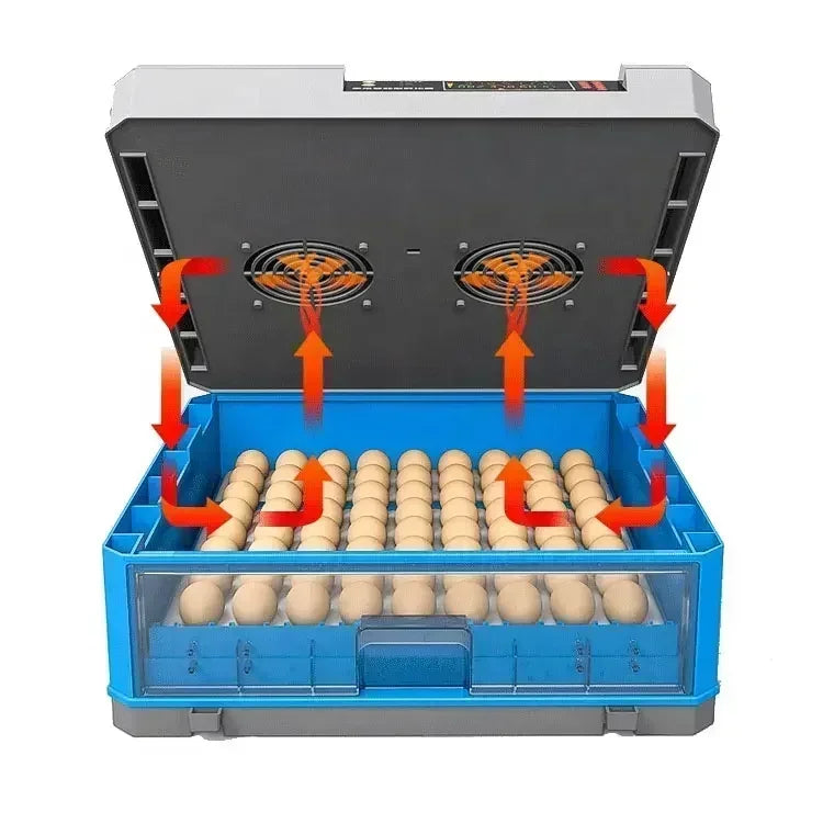 256-500 Capacity Egg Incubator Fully Automatic Dual Power Hatching Machine Chick Roller