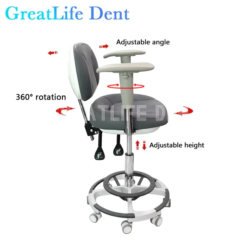 GreatLife Dent Comprehensive Treatment Luxury Foot Pedal Height Adjustable Dental Laboratory Equipment Instrument Dentist chair