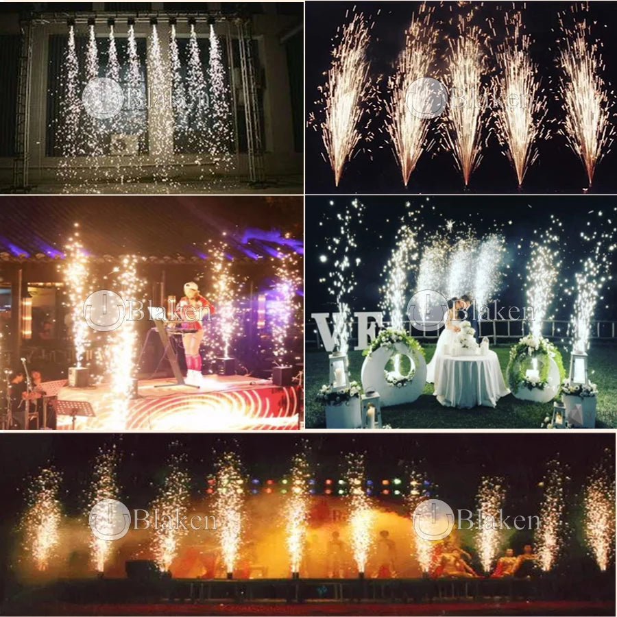 0 Tax 4Pcs NEW 600W Cold Spark Firework Machine For DJ Wedding Celebration  Spark Fountain Sparkular Machine