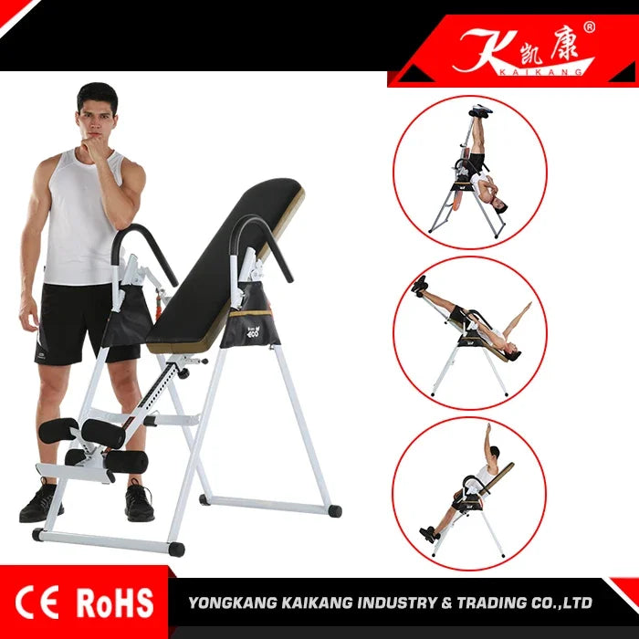 2023 New Inversion Table Back Therapy Fitness Gravity Pain Relief Exercise Workout indoor fitness equipment