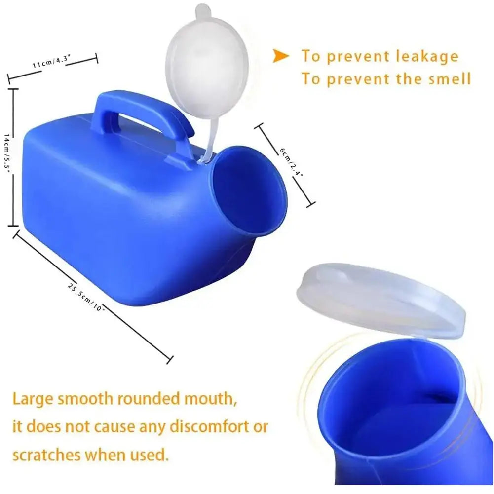 2000ml Large Capacity Car Urinal Urine Bottle Toilet For Disability Old Man Travel Camp Pee Portable Unisex Emergency Supplies