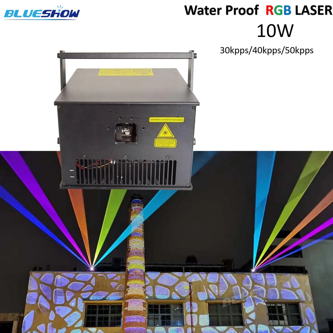 5W~100W Outdoor Waterproof laser light RGB Laser Skymark big laser show fountain advertise 60w laser