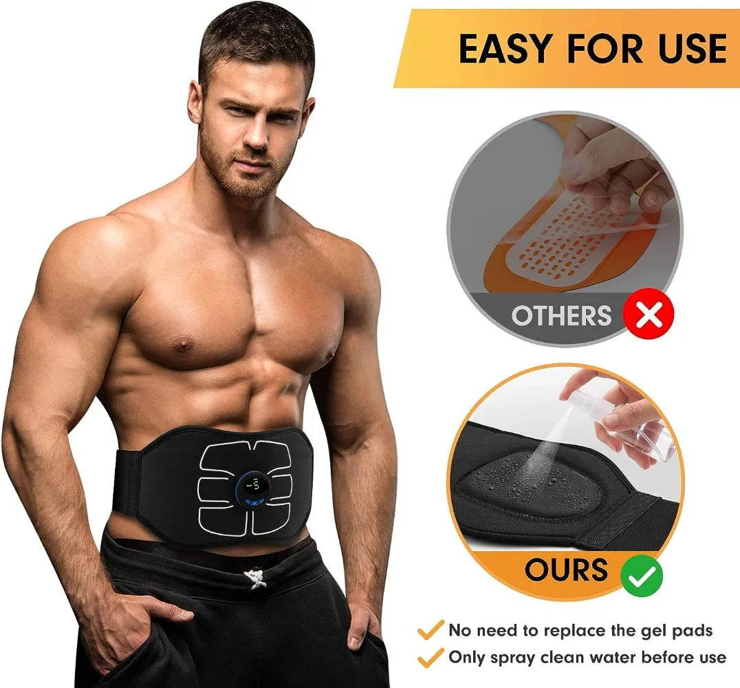 MarCoolTrip MZ ABS Stimulator,Ab Machine,Abdominal Toning Belt Workout Portable Home Office Fitness Workout Equipment