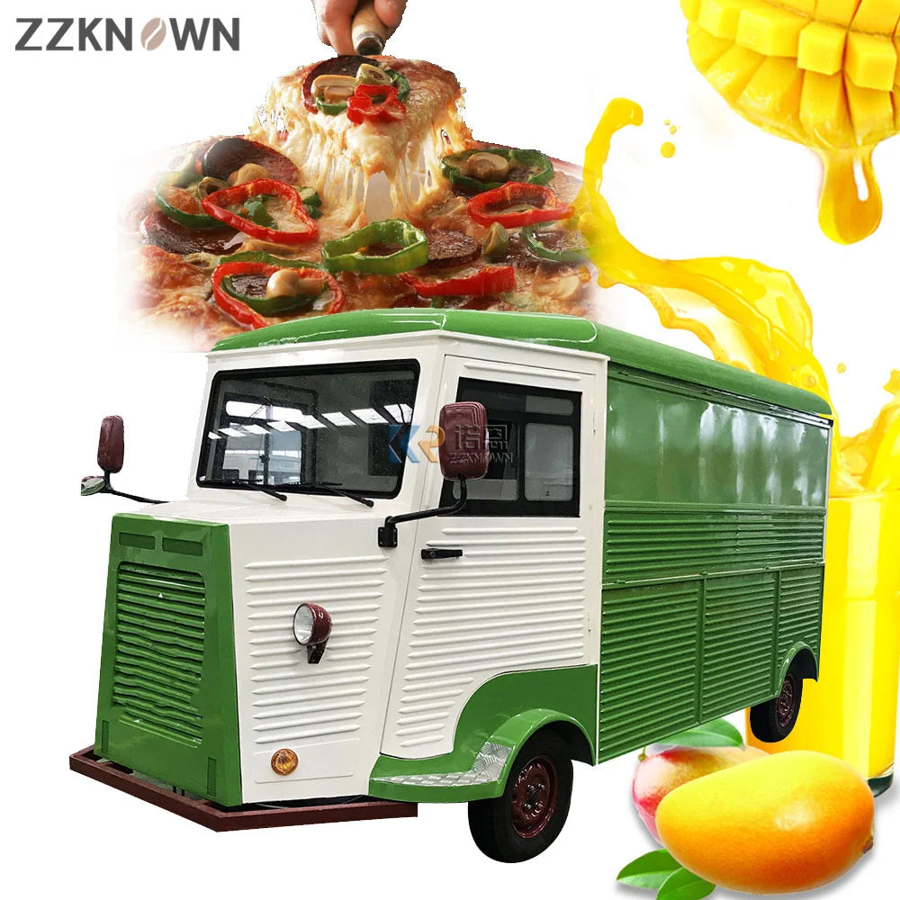 Mobile Catering Snack Kitchen Trailers Mobile Food Coffee Ice Cream Trucks Electric Drink Truck with Free Shipping